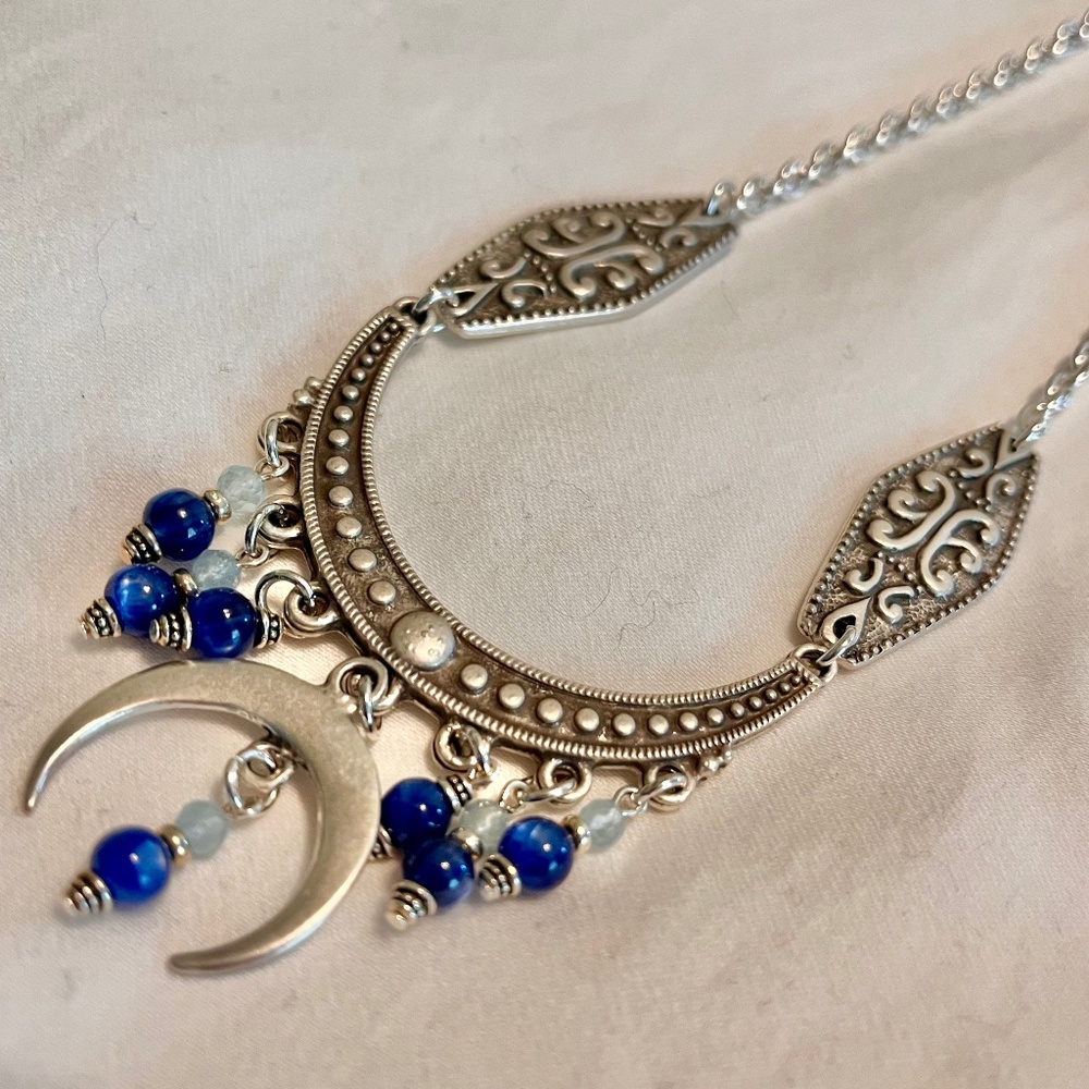 Boho moon necklace
